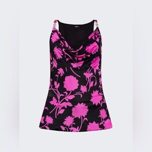 NWT VERSACE FLORAL SLEEVELESS TOP